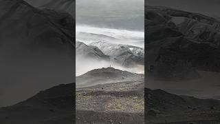 Svinafellsjokull Glacier iceland in rainampfog with celestial touch and ink painting style 冰岛 冰川 [upl. by Etteneg368]