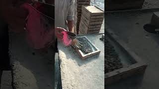 Chemical Concrete Tile Making shorts craftsman [upl. by Duky971]