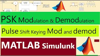 Pulse Shift Keying Modulation And Demodulation in MATLAB SIMULINK  PSK modulation and demodulation [upl. by Giralda834]