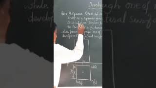 Part A Projection of square Prism Engineering Drawing [upl. by Merilee]