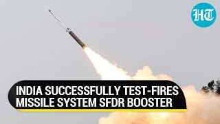 India tests SFDR booster missile system Intercept aerial threats at supersonic speeds [upl. by Mendelson]