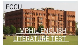 FCCU Mphil English Admission Test Complete Guidance  Forman Christian College Mphil English Guide [upl. by Niryt409]