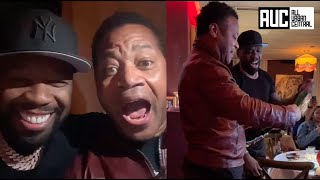 “I’m Screaming Like A Btch” Cuba Gooding Loses It After Running Into 50 Cent [upl. by Uriisa]