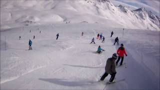 Piste Génépy Val dIsère  Tignes Grande Motte [upl. by Anaul45]