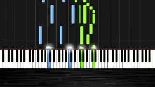 Ludovico Einaudi  Divenire  Piano Tutorial by PlutaX  Synthesia [upl. by Annaeirb]