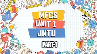 MFCS unit1  Part1  JNTU  Well formed formula  propositional calculus  truth tables [upl. by Kired]