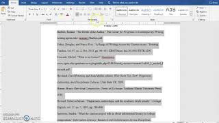 Adding a Hanging Indent in Word for APA or MLA Citation Page [upl. by Karissa352]