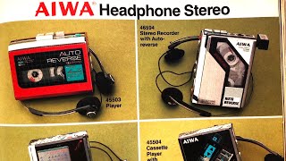 Catalog 1986 Cassette Player Walkman Sony WMW800 CassetteBoy Aiwa HSP04 F07GJ08 Philips CD10 [upl. by Gorlin745]