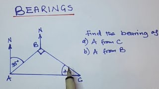 Maths bearings explained [upl. by Tallulah]