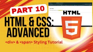 HTML amp CSS Tutorial Part 10 Combining div and span for Advanced Web Design [upl. by Adelind25]