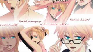 Spice off Vocalkaraoke  Len Kagamine mp3 and Lyrics VOCALOID [upl. by Eelynnhoj]