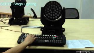 36x10W RGBW 4in1 LED Zoom Moving Head Light [upl. by Pantin]