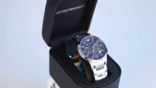 Emporio Armani watches AR2448 FULL HD VIDEO  HOW TO SPOT FAKE REVIEW PRICE SPORT CLASSIC WATCH [upl. by Naujuj229]