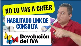 HABILITADO LINK CONSULTA DEVOLUCION DEL IVA 2024 [upl. by Lativa]