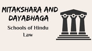 Mitakshara and Dayabhaga Schools of Hindu law  Family Law  Handwritten Notes [upl. by Lorelie]