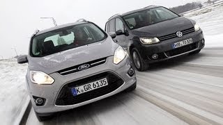 Ford Grand CMax gegen VW Touran  Die Vantastischen [upl. by Htebharas]