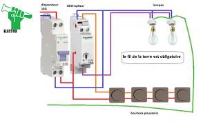 Schéma électrique du Télérupteur Unipolaire Schneider [upl. by Arehahs981]