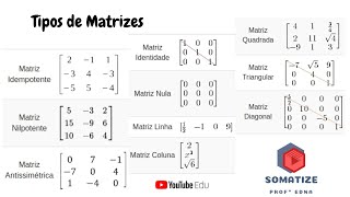 Quais são os tipos de matrizes que existem Quais as classificações das matrizes  Profª Edna [upl. by Ginsberg822]