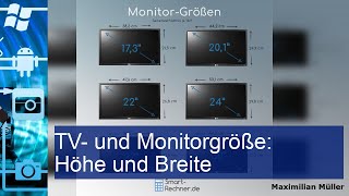 Die perfekte TV und Monitorgröße So findest du Höhe und Breite richtig [upl. by Anjali]