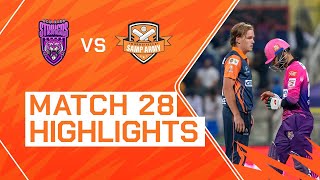 2023 Abu Dhabi T10 Match 28 Highlights New York Strikers vs Morrisville Samp Army  Season 7 [upl. by Resa932]