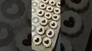 Linzer Cookies linzer cooking cookies strawberry jam sweet [upl. by Aprilette]