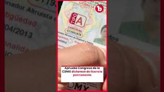 Aprueba Congreso de la CDMX dictamen de licencia permanente cdmx buzos mexico licencia [upl. by Kamilah]