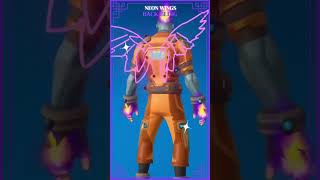 Fortnite Back Bling  Neon Wings  Epic 🎒 [upl. by Aitat]