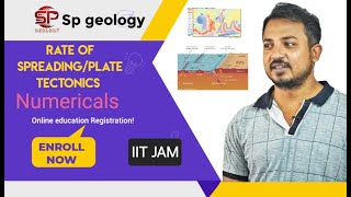 Spreading rate NumericalPlate tectonics india geology platetectonic [upl. by Raknahs]