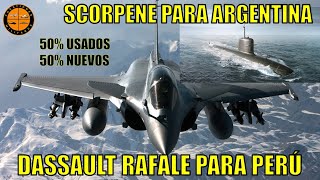 🔵 T2E240 Rafale para Perú  Scorpene para Argentina  50 usados 50 nuevos [upl. by Estrellita]