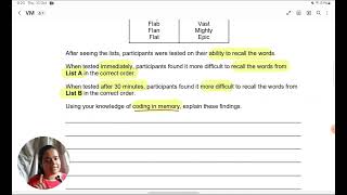 AQA Psychology  Memory Revision  Past Paper Questions and Answers  AO1 and AO2  aqa alevel [upl. by Berta665]