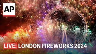 London fireworks 2024 Watch the UK ring in the New Year [upl. by Jonell]