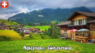 Adelboden Switzerlad walking tour 4K  Heavenly beautiful Swiss Village  Fairytale village [upl. by Sauer]