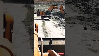 Watch as This Excavator Struggles to Get Home on ONE TRACK [upl. by Airamana150]