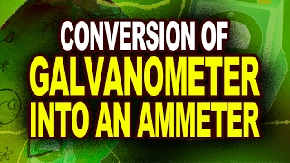 Conversion of Galvanometer into an Ammeter  Plus Two Physics Tutorials [upl. by Lehpar]