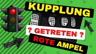 Kupplung treten an der roten Ampel fahrschule [upl. by Lattonia42]