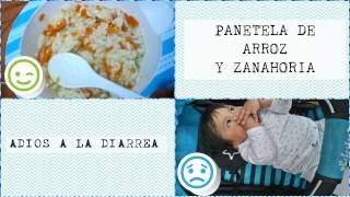 PANETELA DE ARROZ Y ZANAHORIA  ADIOS A LA DIARREA [upl. by Nage506]