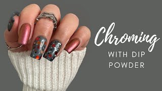 Chroming With Dip Powder  How To  Vivid Glam Co [upl. by Annayat]