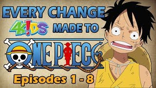 Every Change 4Kids Made to One Piece Romance Dawn Arc [upl. by Faludi]