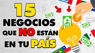 Negocios SIN Competencia 💸 Negocios Rentables que NO Están en tu País [upl. by Manly]