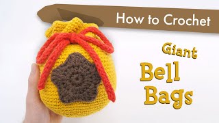 How to Crochet a Bell Bag from Animal Crossing  Beginner Crochet Pattern Tutorial [upl. by Annaynek73]