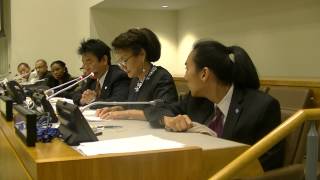 脳性麻痺の天才画家・浅井力也 国連 65th Annual UN DPINGO Conference 2014Aug [upl. by Retloc395]