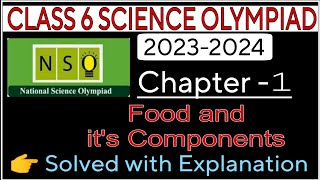 Class 6 Nso Science Olympiad 20232024  Solved with explanationSOFScience Olympiad Chapter 1 [upl. by Pomfret]