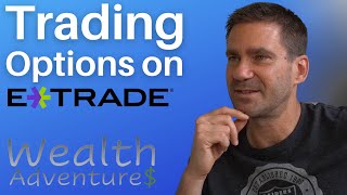 Trading Options on ETrade  Selling basic options and spread example [upl. by Pish]