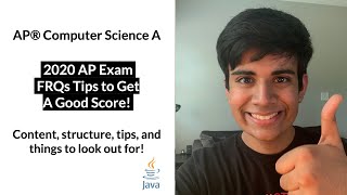 APCS 2020 FRQ Tips to Get a Good Score  AP Computer Science A [upl. by Kado]