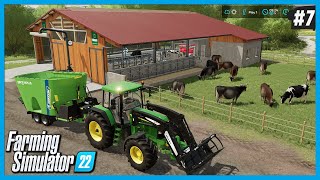 Farming Simulator 22 Yeni 🐄İnek Ahırları Tam Karışık Rasyon Hayvan Yemleri Oynanış 7 Bölüm [upl. by Sicard]