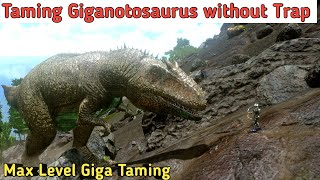 How To Tame Giganotosaurus without Trap In Ark Mobile Revamp  Taming Giga in Ark Revamp Update [upl. by Levins554]