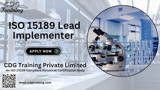 Comprehensive ISO 15189 Lead Implementer Course  CDG Training Pvt Ltd  Get Course Link Below [upl. by Kciredes]