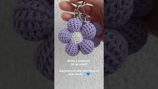 Kwiatek na szydełkuamigurumiamigurumicrochet handmadecrochetingwzór na kwiatkabrelok [upl. by Ephrayim387]