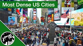 Top 10 Most Densely Populated US Cities [upl. by Annwahs980]