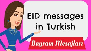 TOP 10 EID messages for every occasionsBAYRAM MESAJLARI Basic Turkish [upl. by Naujyt]